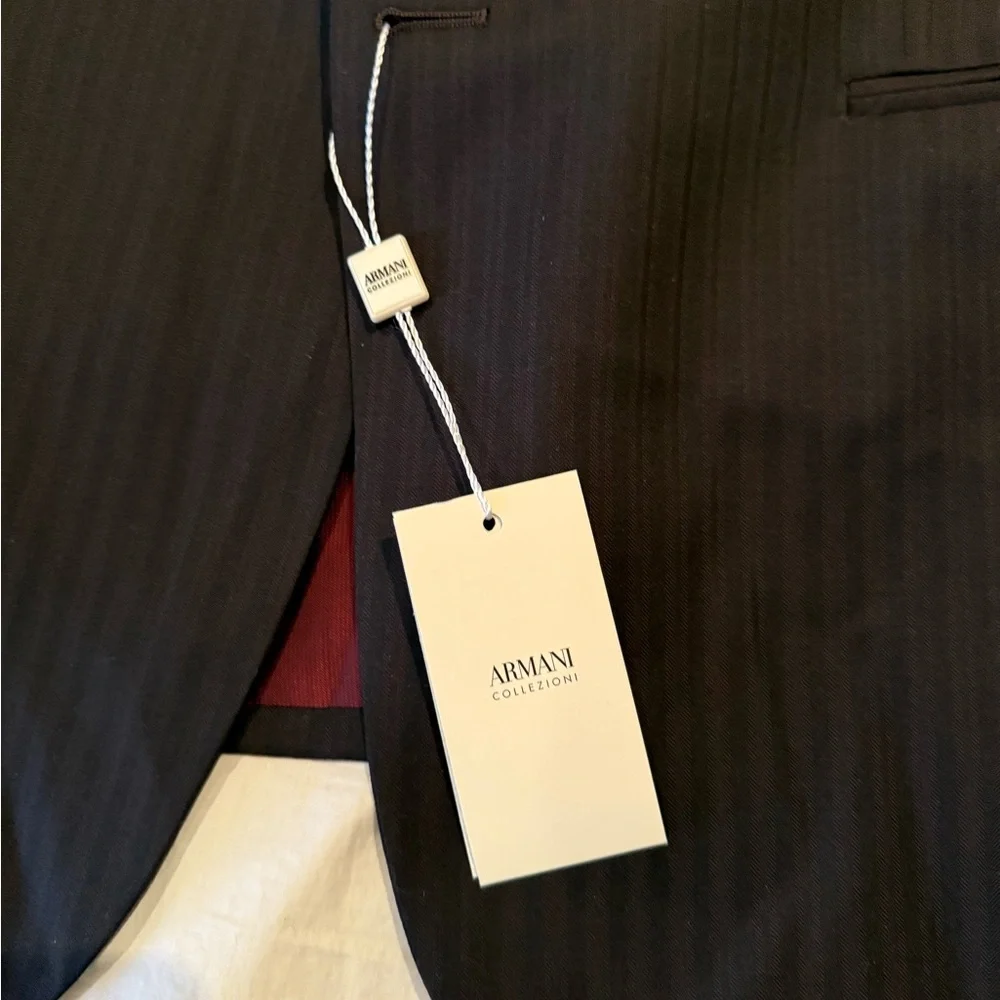 Armani Collezioni Black Pinstripe blazer - Picture 7 of 11